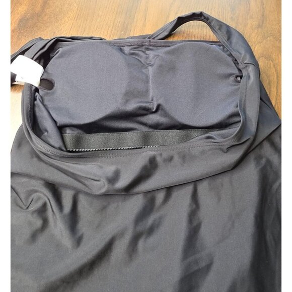 Smismivo Womans Black Medium Tummy Control Halter One Piece Slimming Swimsuit - Picture 9 of 16